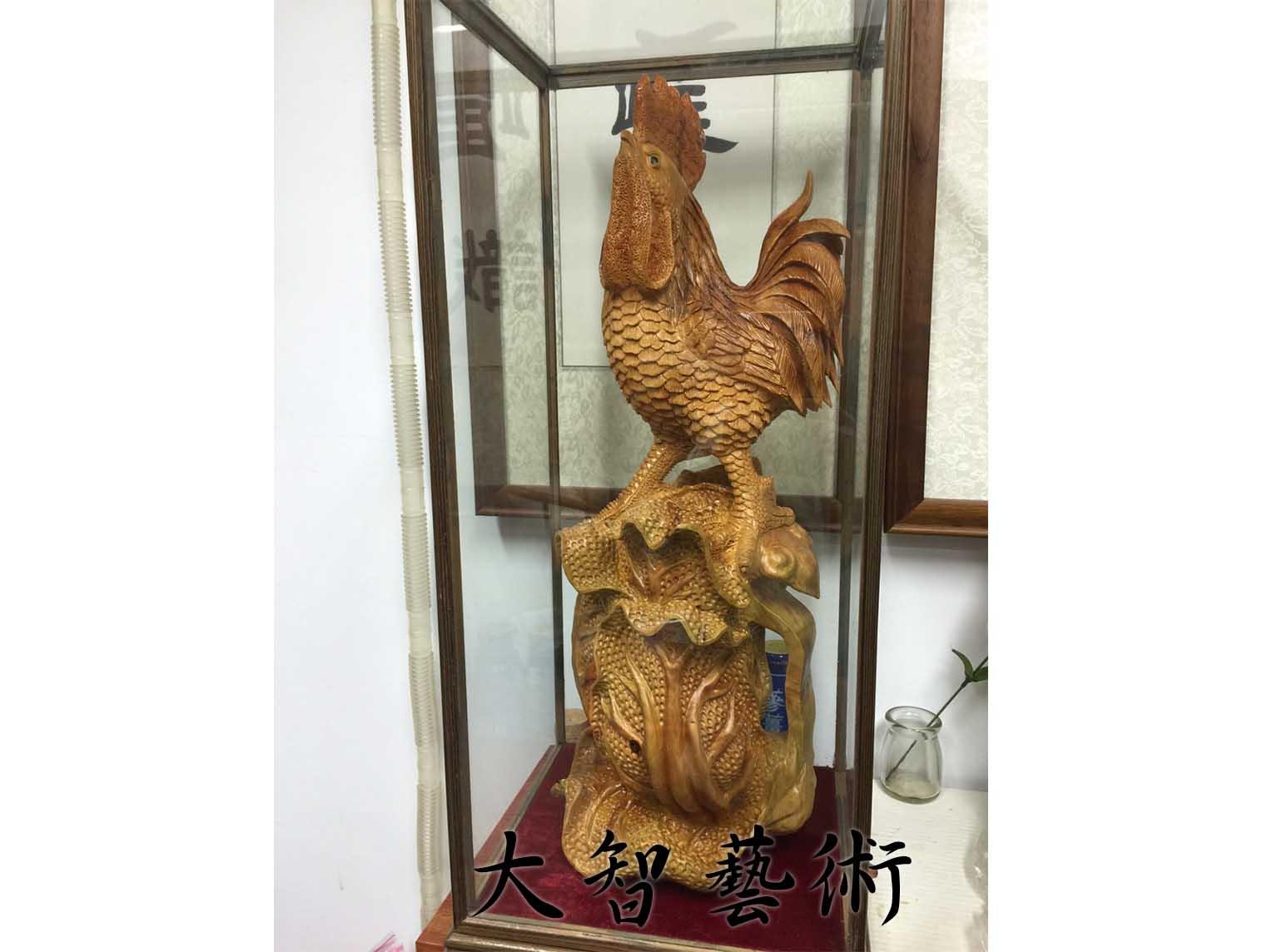 木雕雞