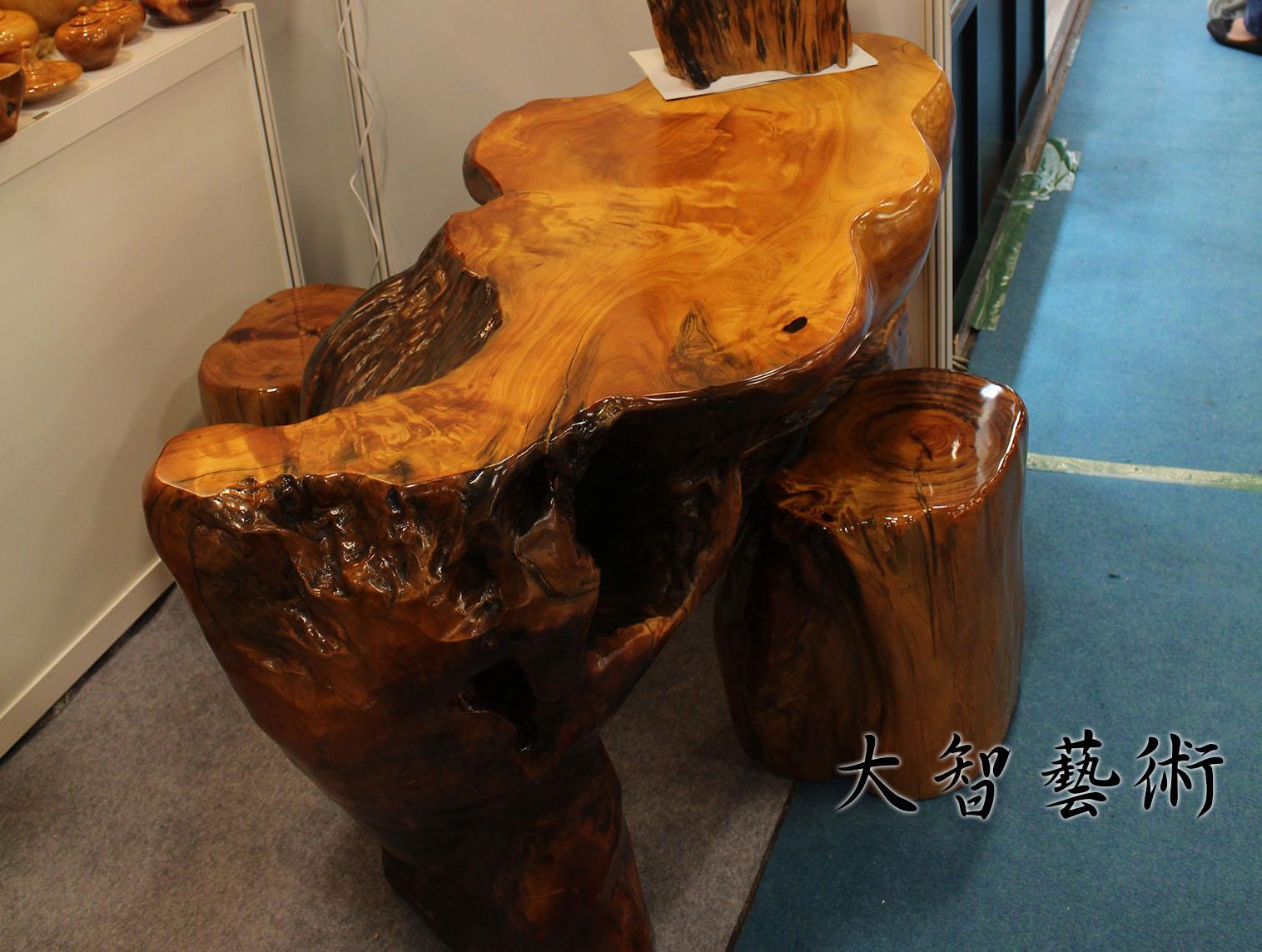 原木檜木桌